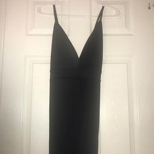 Black spaghetti strap jumpsuit